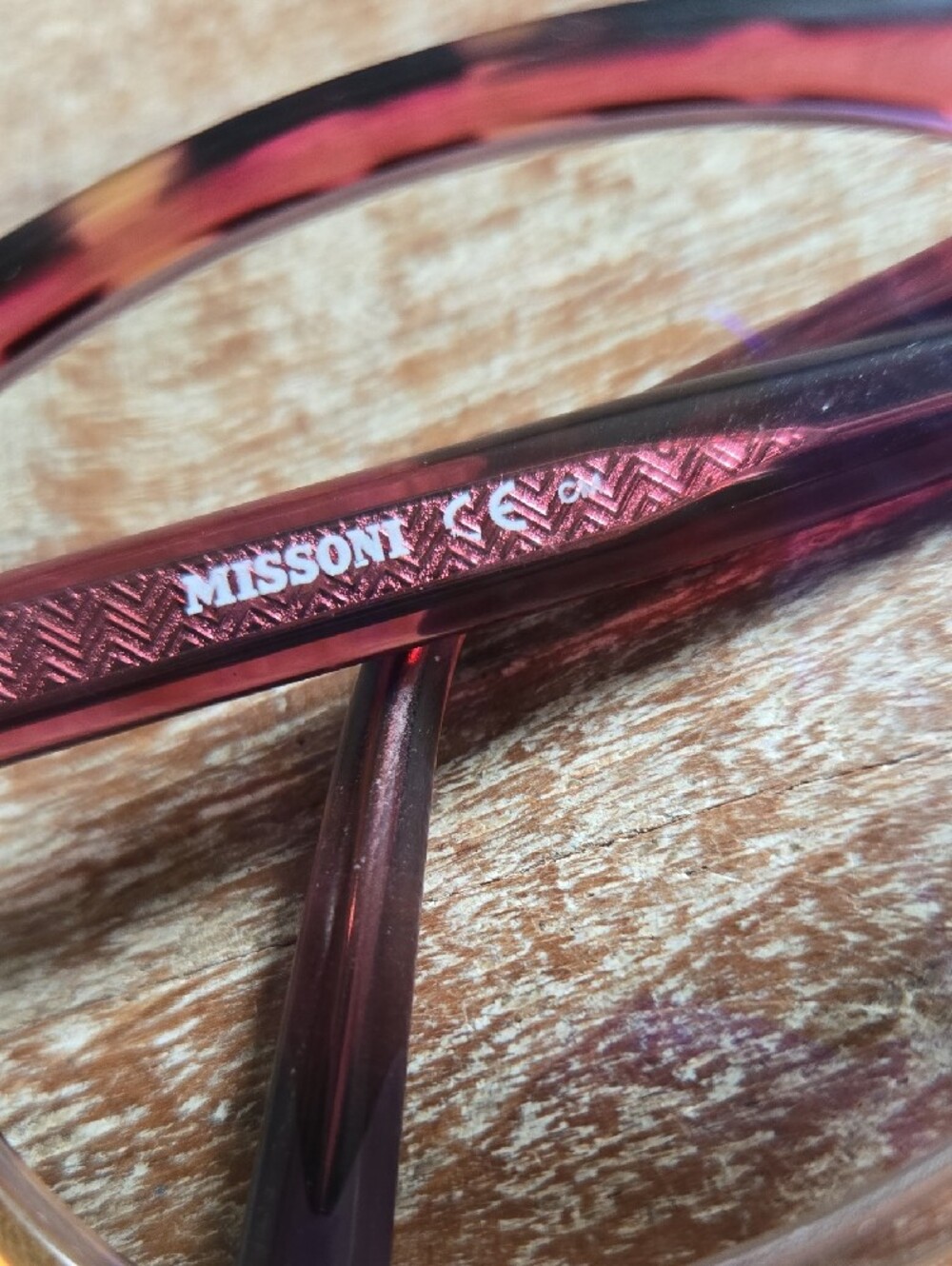 Missoni Plum and Tortoise Gradient Women's Eyeglasses. (BIN 008) - Picture 2 of 6